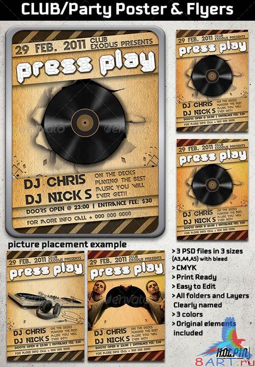 GraphicRiver CLUB/Party Poster and Flyers GraphicRiver CLUB/Party Poster and Flyers