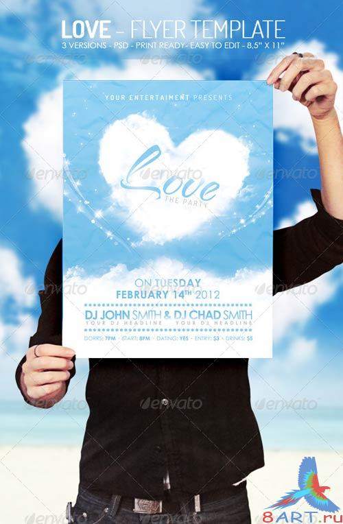 GraphicRiver Love - Flyer Template GraphicRiver Love - Flyer Template