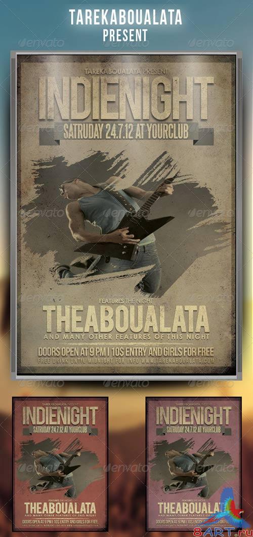 GraphicRiver Indie Night Flyer