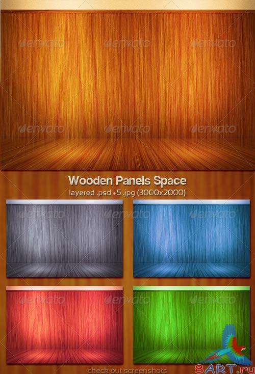 GraphicRiver Wooden Panels Space GraphicRiver Wooden Panels Space