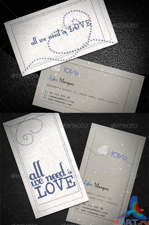 GraphicRiver Love Business Card GraphicRiver Love Business Card