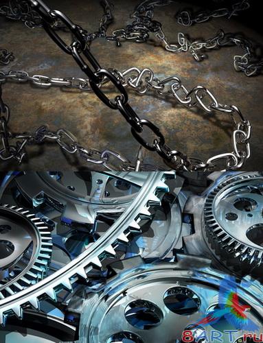 PSD ��������� - ����, ���������� (Chromed)