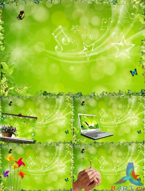 Nice Green Background PSD