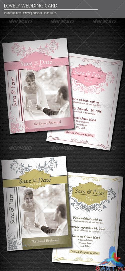 GraphicRiver Lovely Wedding Card GraphicRiver Lovely Wedding Card