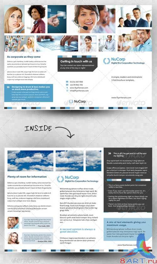 GraphicRiver Corporate 3 Fold Brochure Template