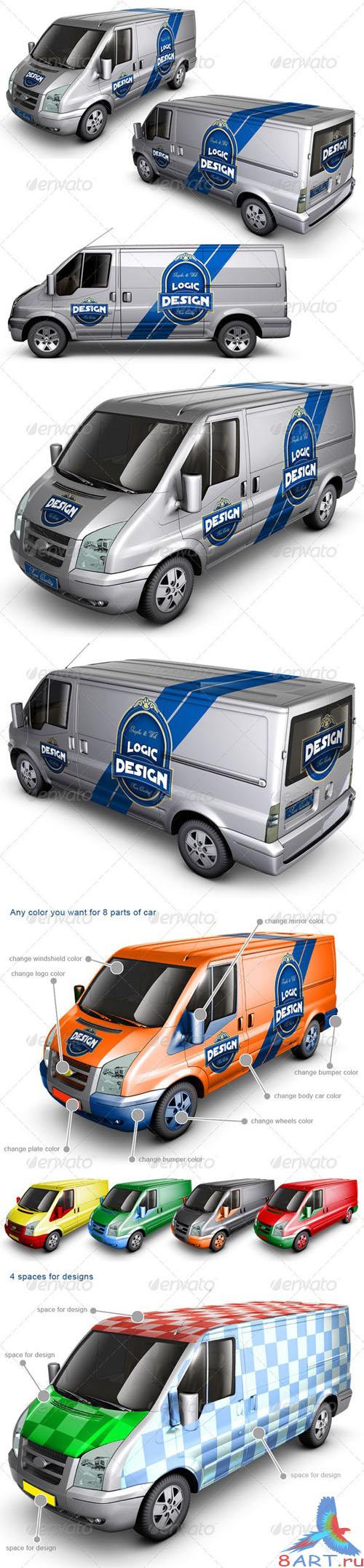 GraphicRiver - Van Car Mock Up 2003023