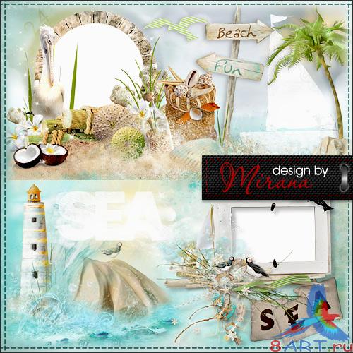 Шаблон фотоальбома - Летние каникулы Шаблон фотоальбома - Летние каникулы