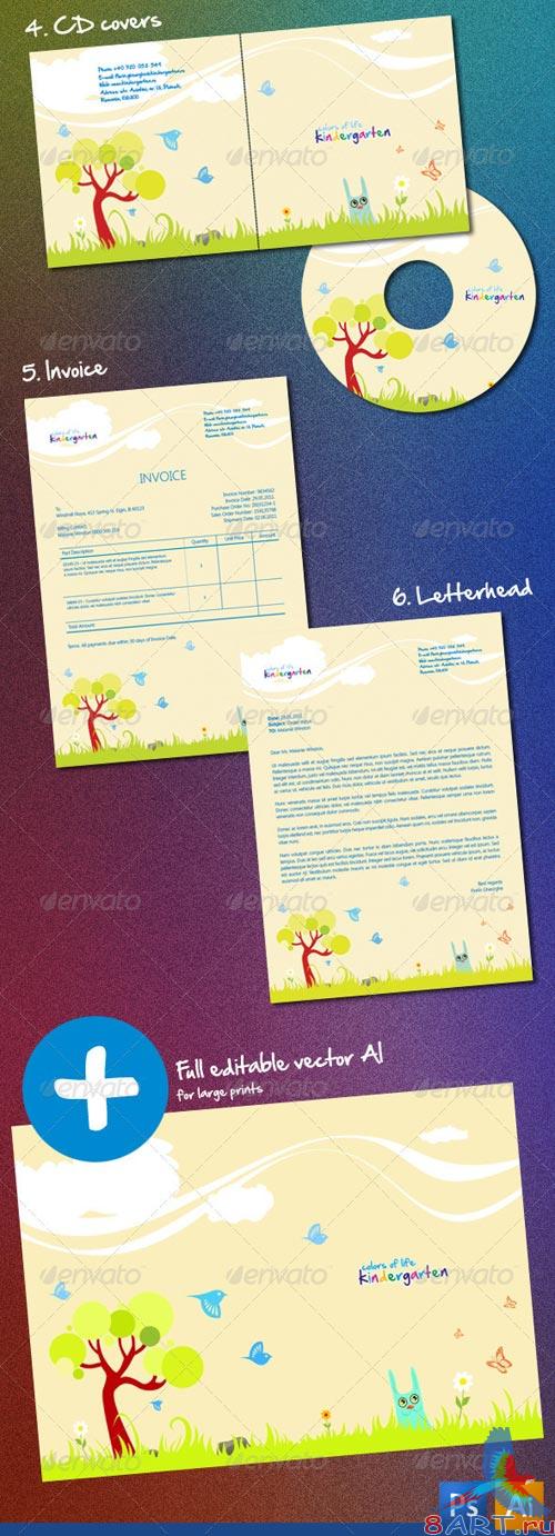 GraphicRiver Kindergarten Corporate Identity