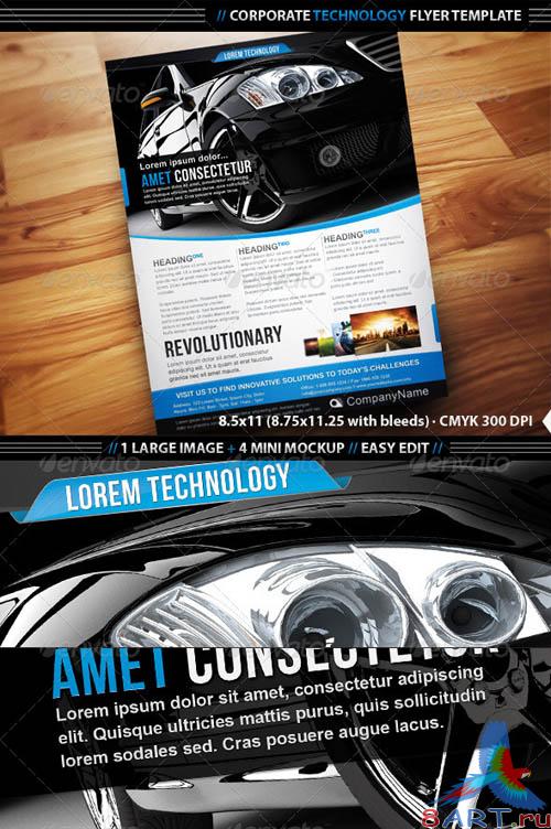 GraphicRiver Corporate Technology Flyer Template