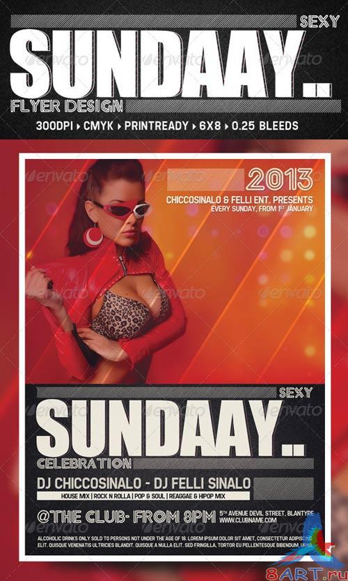 GraphicRiver Sexy Sunday Flyer Template GraphicRiver Sexy Sunday Flyer Template