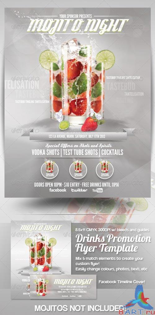 GraphicRiver Drinks Advert Flyer Template