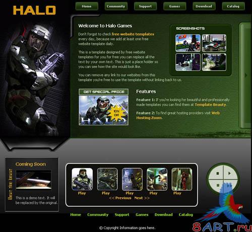 Halo template (PSD)