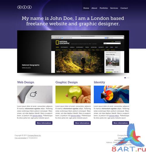 HTML/CSS Template "Euphoria" Full