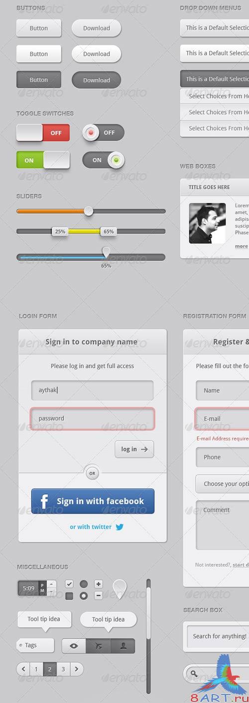 GraphicRiver Monster UI Mega Pack 2012 GraphicRiver Monster UI Mega Pack 2012