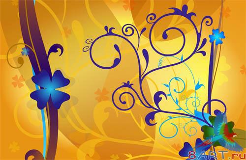 PSD - Floral Ornaments Template PSD - Floral Ornaments Template