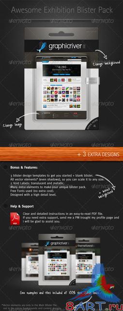 GraphicRiver Exhibition Blister Pack Mock-up