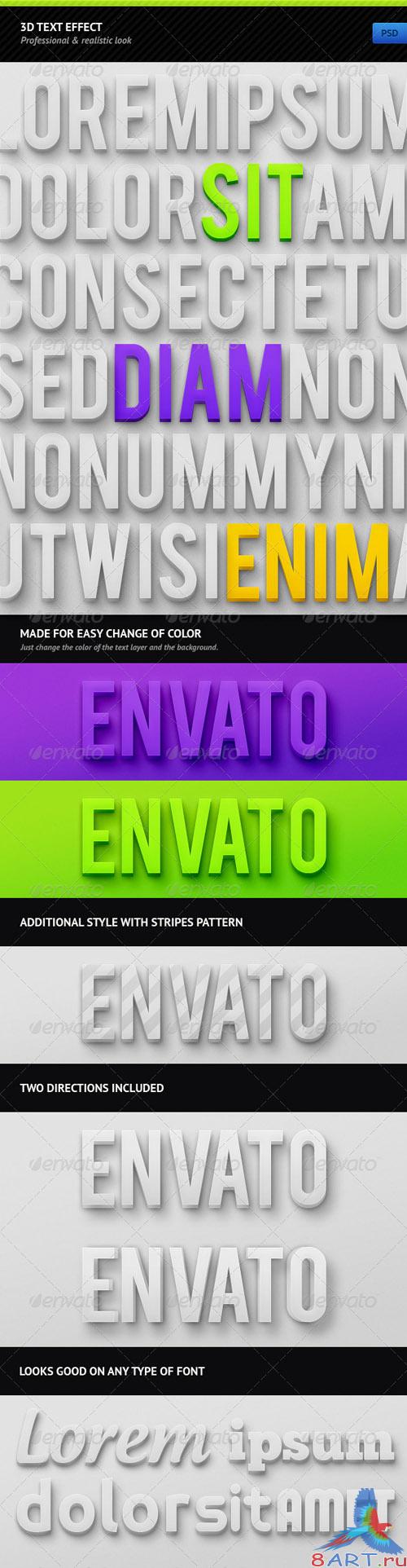 GraphicRiver 3D Text Effect - REUPLOAD