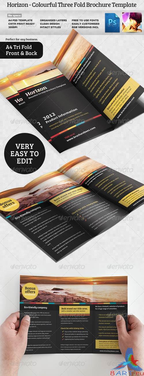GraphicRiver Horizon Tri Fold Brochure Template