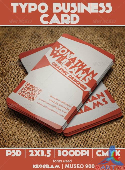 GraphicRiver Typo Business Card