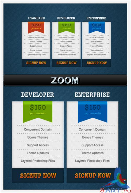 Simple Pricing Boxes