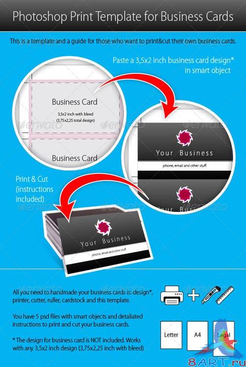 GraphicRiver Photoshop Print Template for Business Cards GraphicRiver Photoshop Print Template for Business Cards