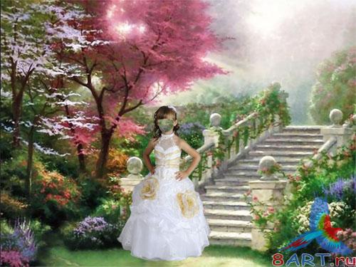 Шаблон женщина на белом платье Шаблон женщина на белом платье