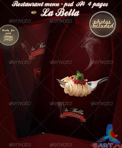 GraphicRiver La Bella - Restaurant Menu - Photos Included