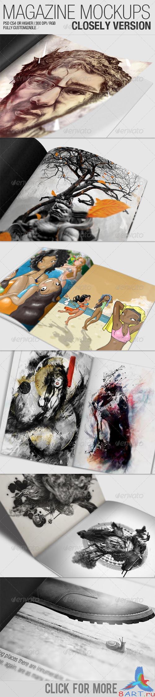 GraphicRiver Magazine Mockups  Closely Version - REUPLOAD