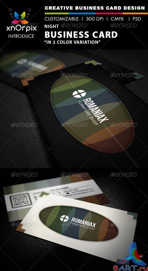 GraphicRiver Night Business Card