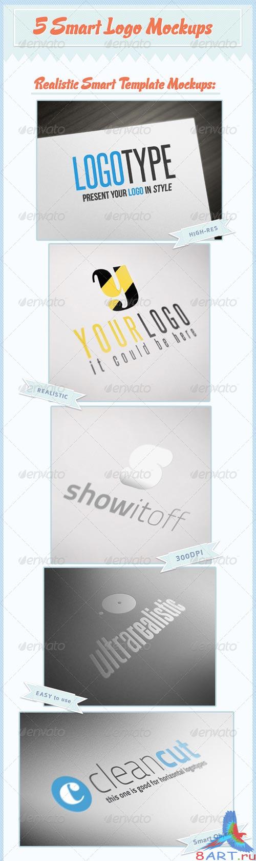 GraphicRiver 5 Realistic Smart Logo Mockups