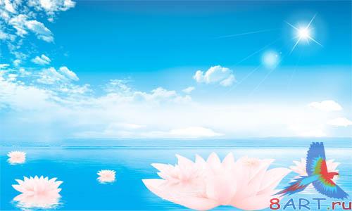 PSD - Fantasy Waterscape Template