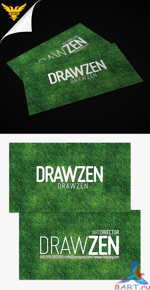 PSD Template - Grass Business Card