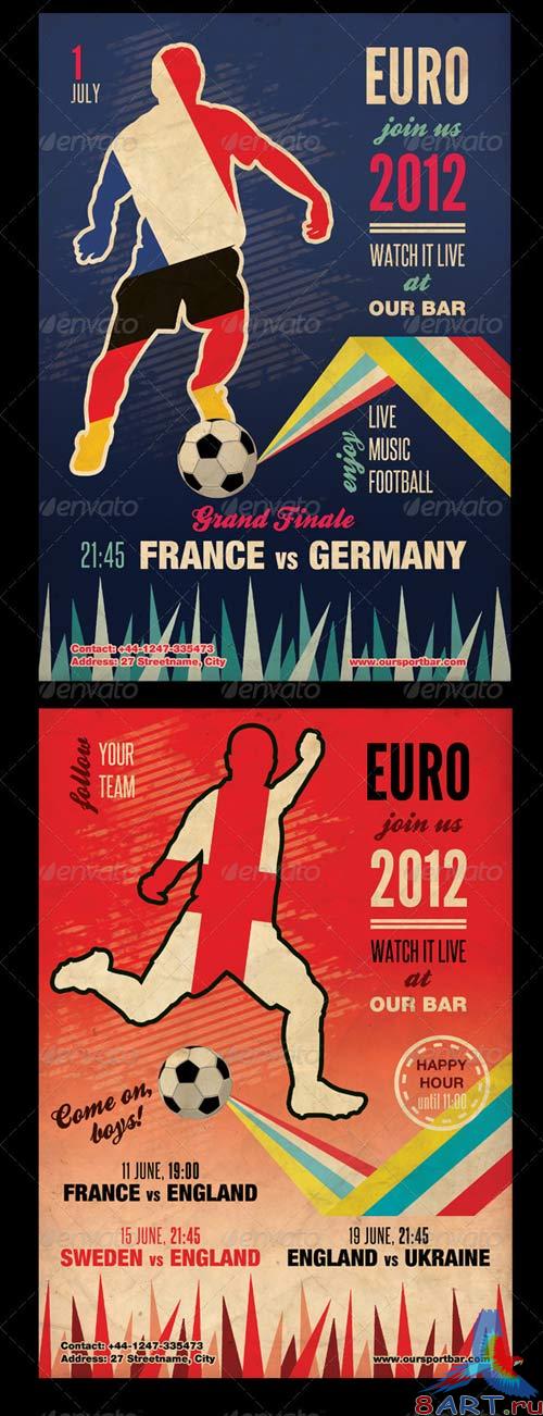 GraphicRiver Vintage Football Flyer Template