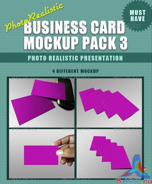 GraphicRiver Photorealistic Business Card Mockup - 3