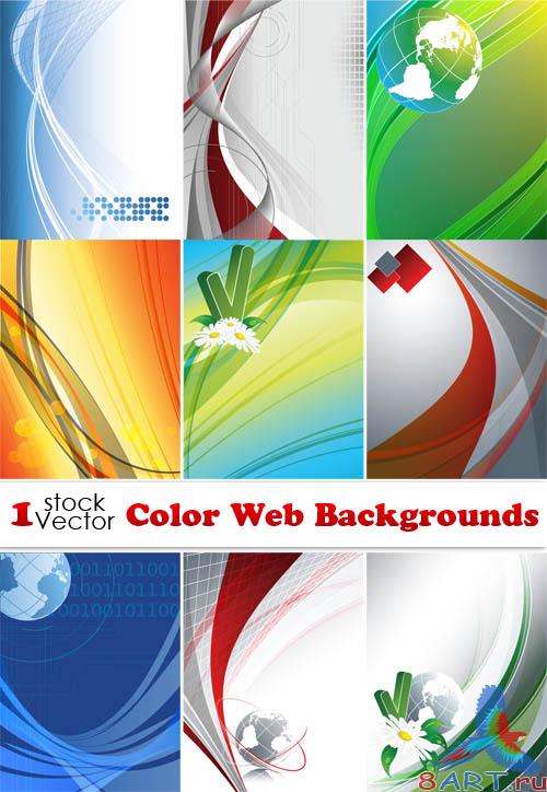 Color Web Backgrounds Vector