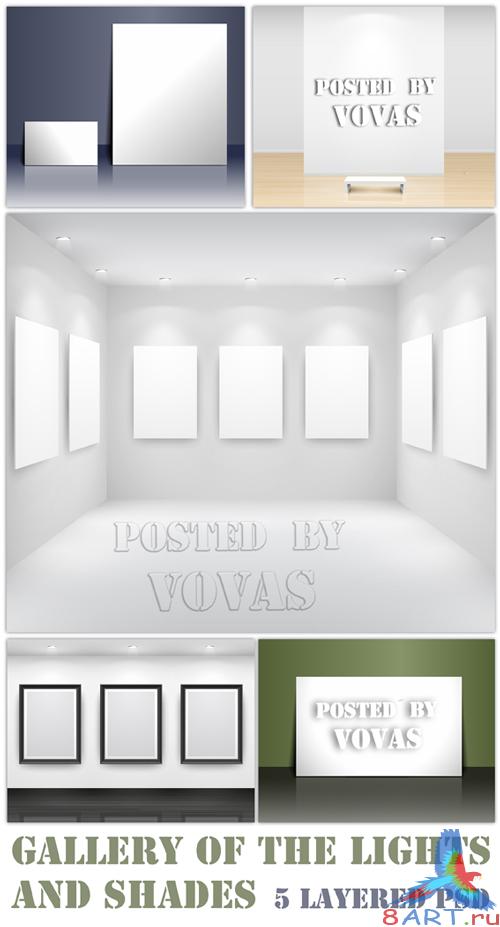 Layered Gallery of the light and shades ������������ PSD ��������� ��� ����� �� �����
