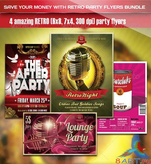 GraphicRiver Retro Flyer Bundle