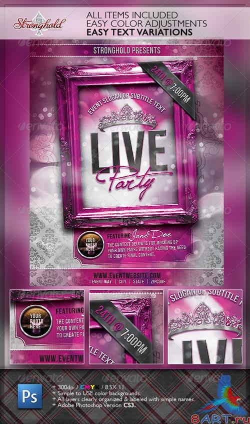 GraphicRiver Live Party Flyer Template