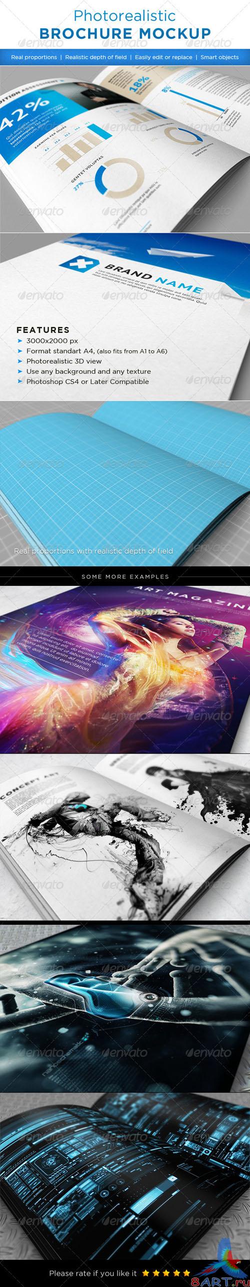 GraphicRiver - Realistic brochures mock-ups 
