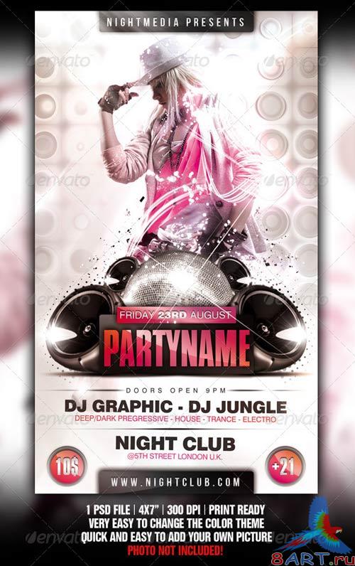 GraphicRiver White Party Flyer