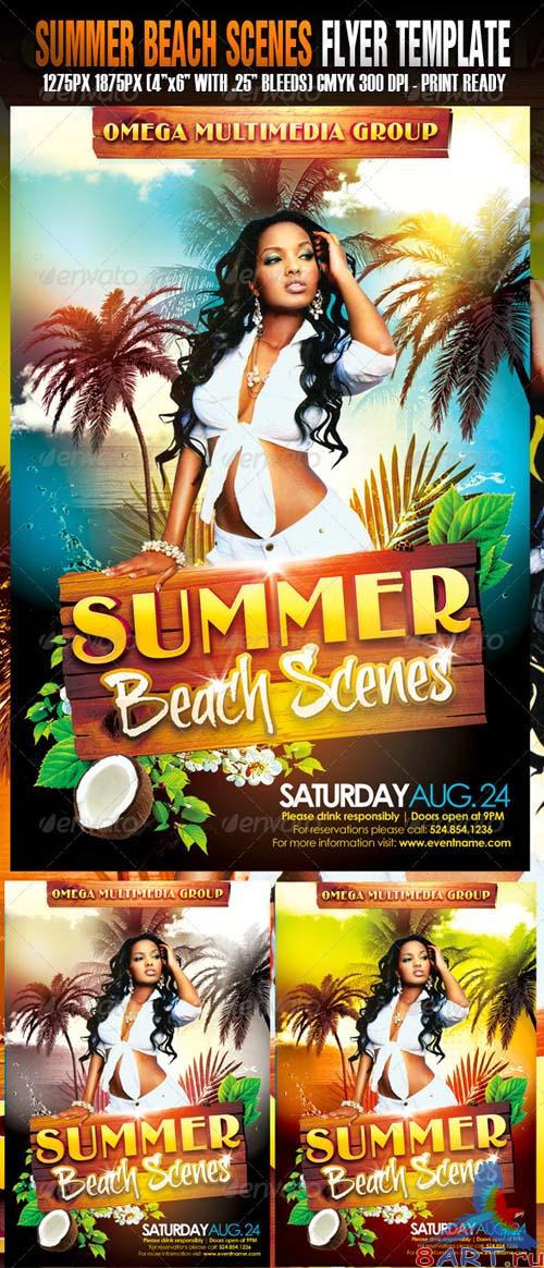 GraphicRiver The Summer Beach Scenes