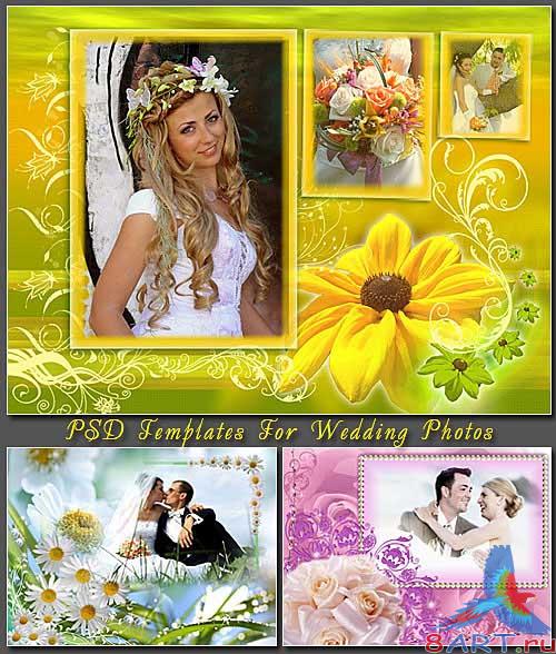 PSD Templates For Wedding Photos