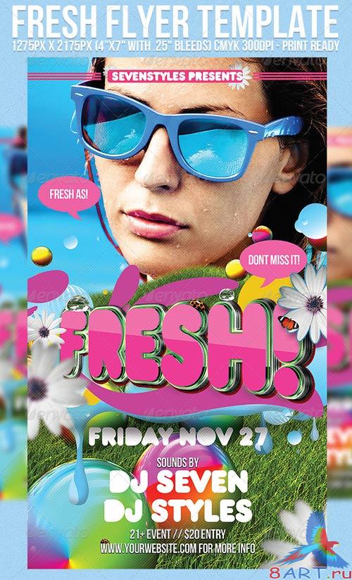 GraphicRiver Fresh Flyer Template GraphicRiver Fresh Flyer Template