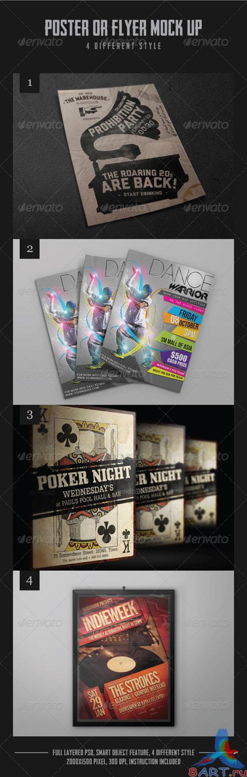 GraphicRiver - Various Poster Mock-ups 1989400