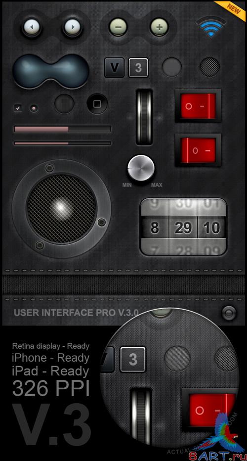 Tablet/Phone User Interface Professional Set V.3 - GraphicRiver