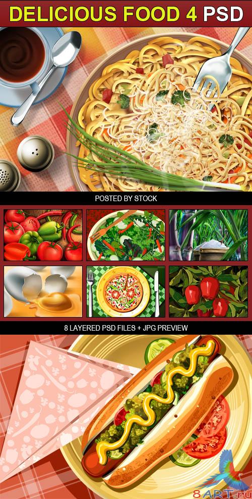 PSD Source - Delicious food 4