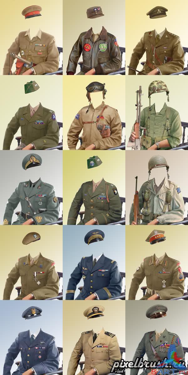 WWII Military Uniform (Part 3) - ������� �������� ��������� ������� ����� (������� � ����������� �� ������� Photoshop)
