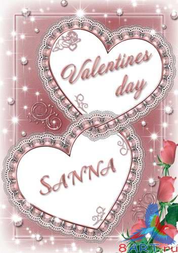 Рамка "Valentines day" Рамка "Valentines day"