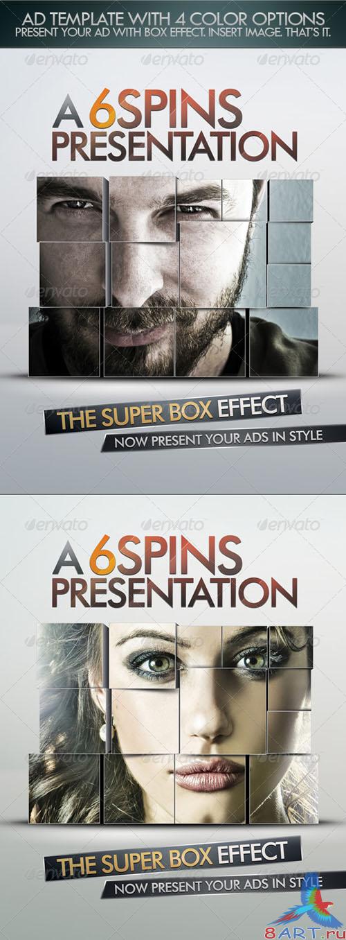Ad And Party Flyer Template With Super Box Effect - GraphicRiver
