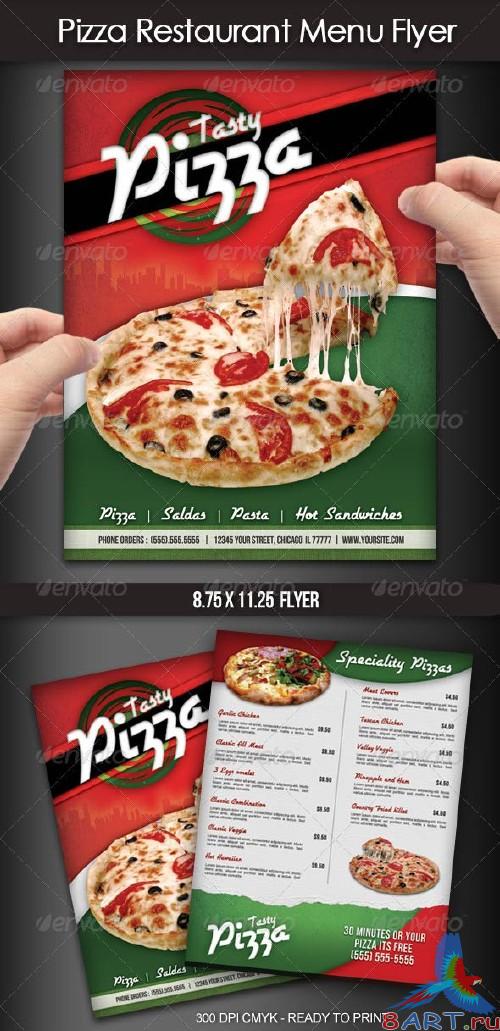 GraphicRiver Pizza Restaurant Menu Flyer